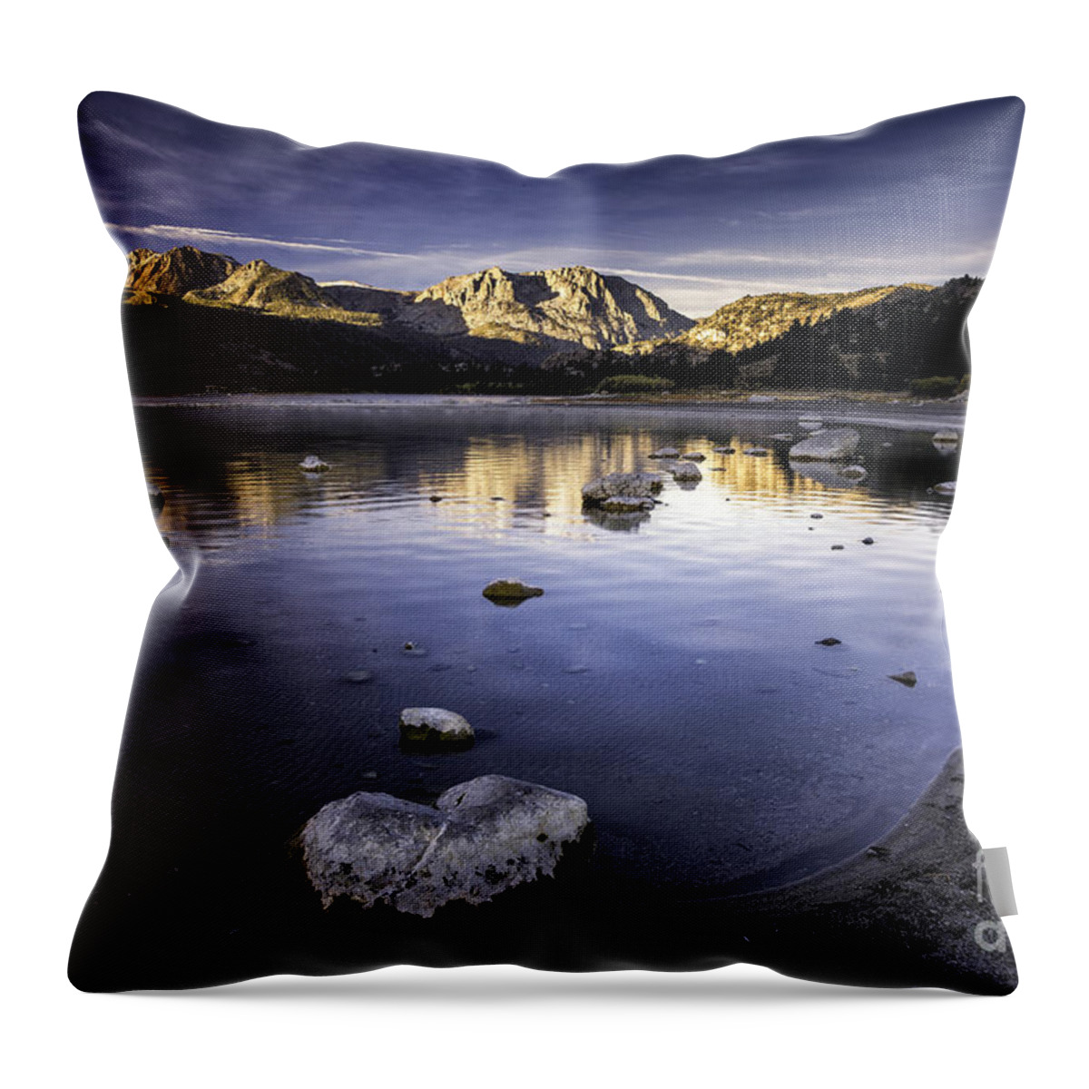 California Throw Pillow featuring the photograph June Lake Sunrise by Timothy Hacker