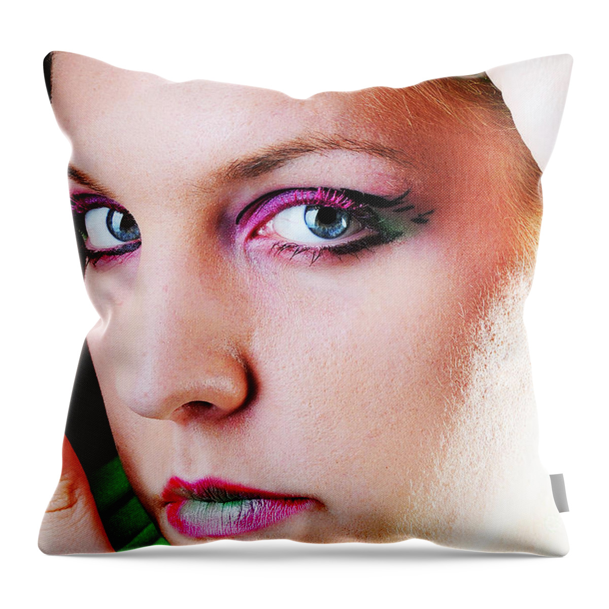 Artistic Throw Pillow featuring the photograph Just about ready by Robert WK Clark