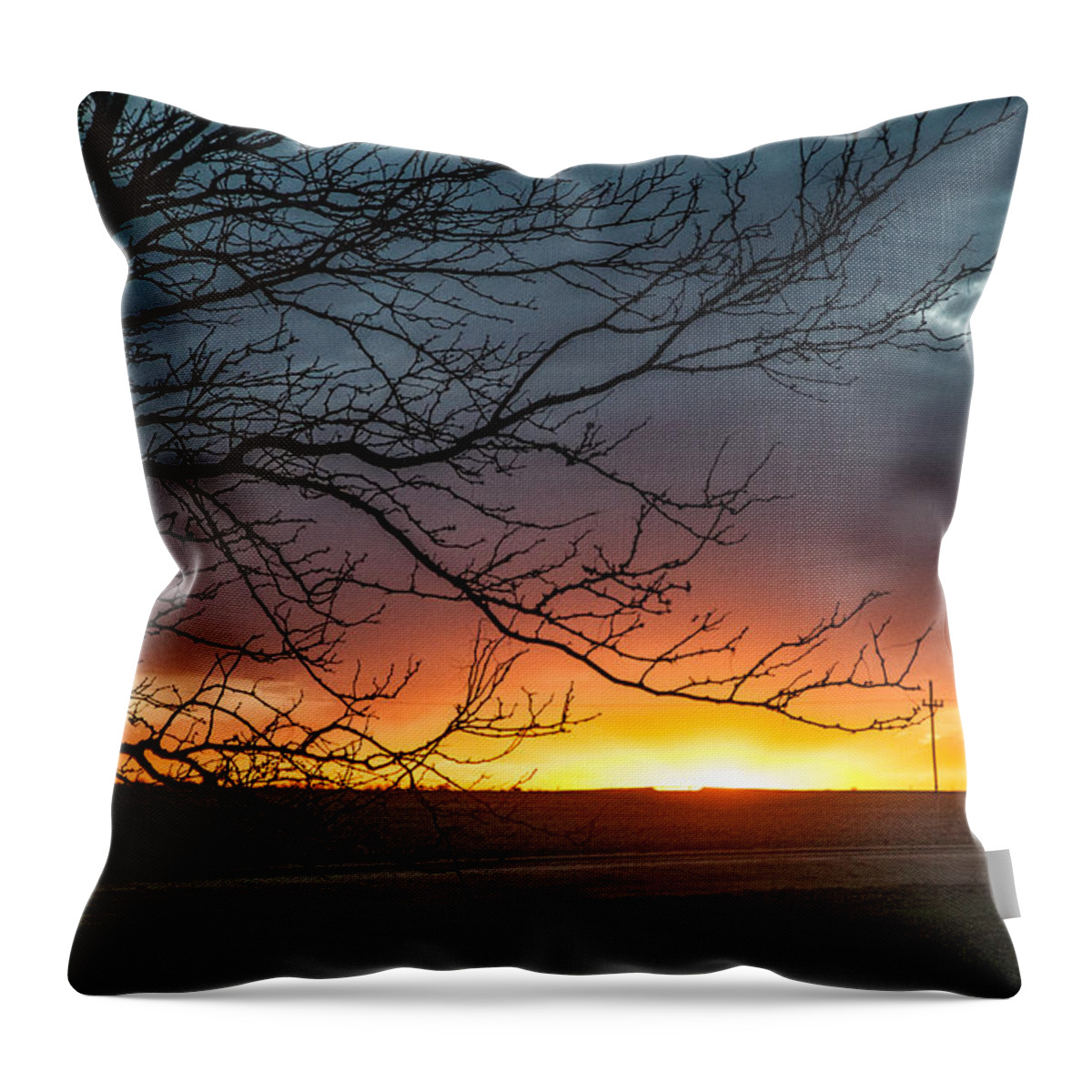 Landscape Throw Pillow featuring the photograph Just Breathe by Shirley Heier