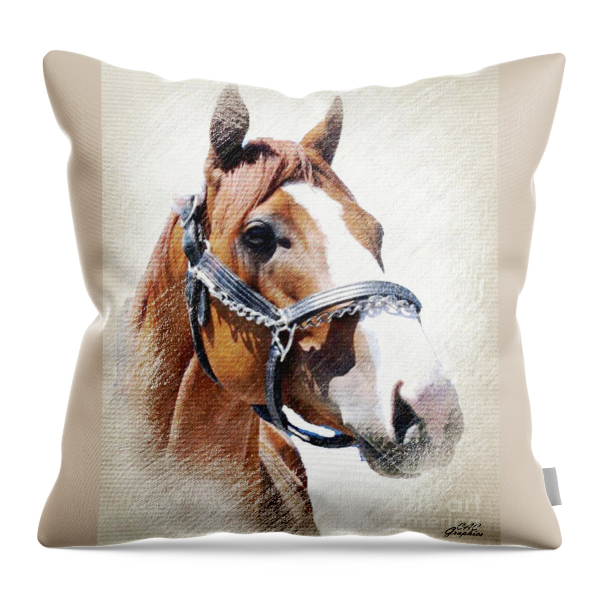 Justify Throw Pillow featuring the digital art Justify by CAC Graphics