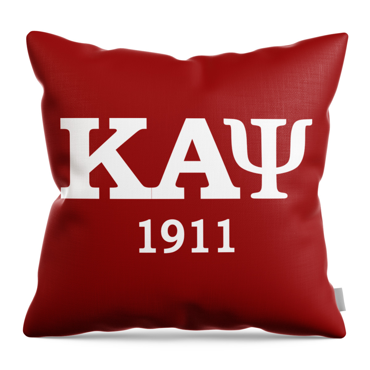 Kappa Alpha Psi Throw Pillow featuring the digital art Kappa Alpha Psi 1911 by Sincere Taylor