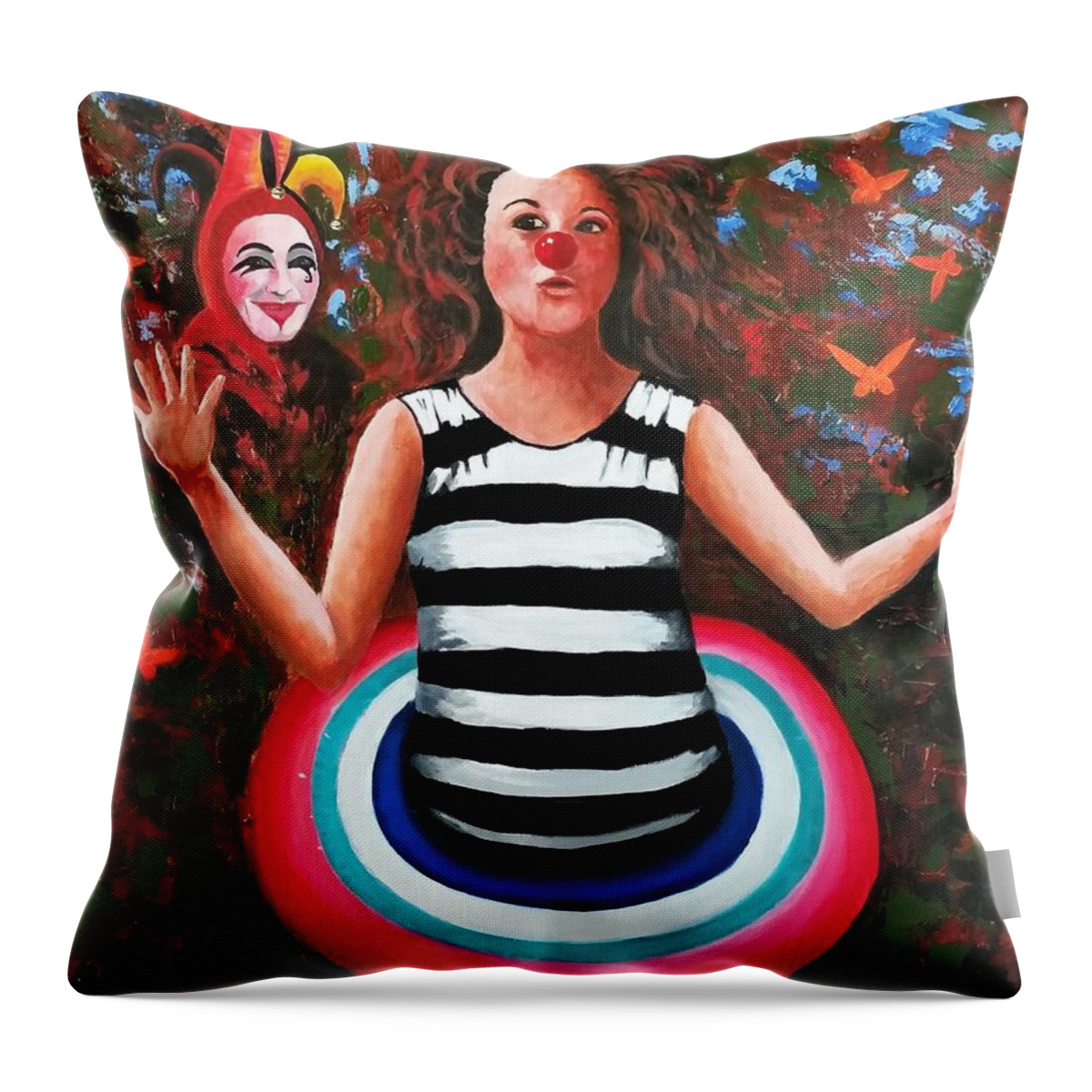 Australian Throw Pillow featuring the painting K-m by Anne Gardner