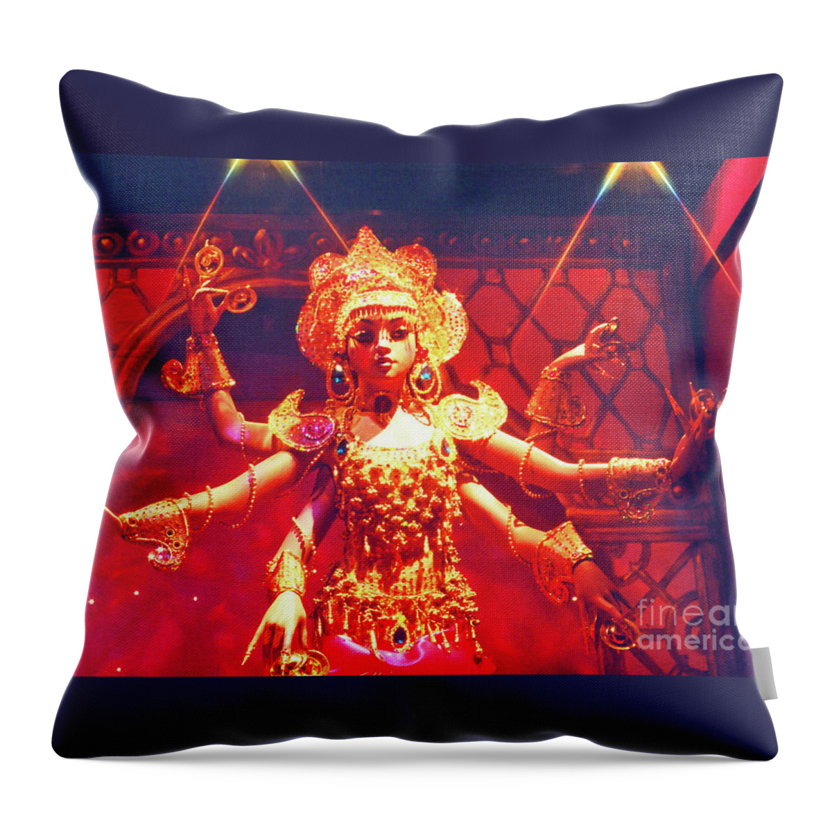 London Throw Pillow featuring the photograph Kali by Elizabeth Hoskinson