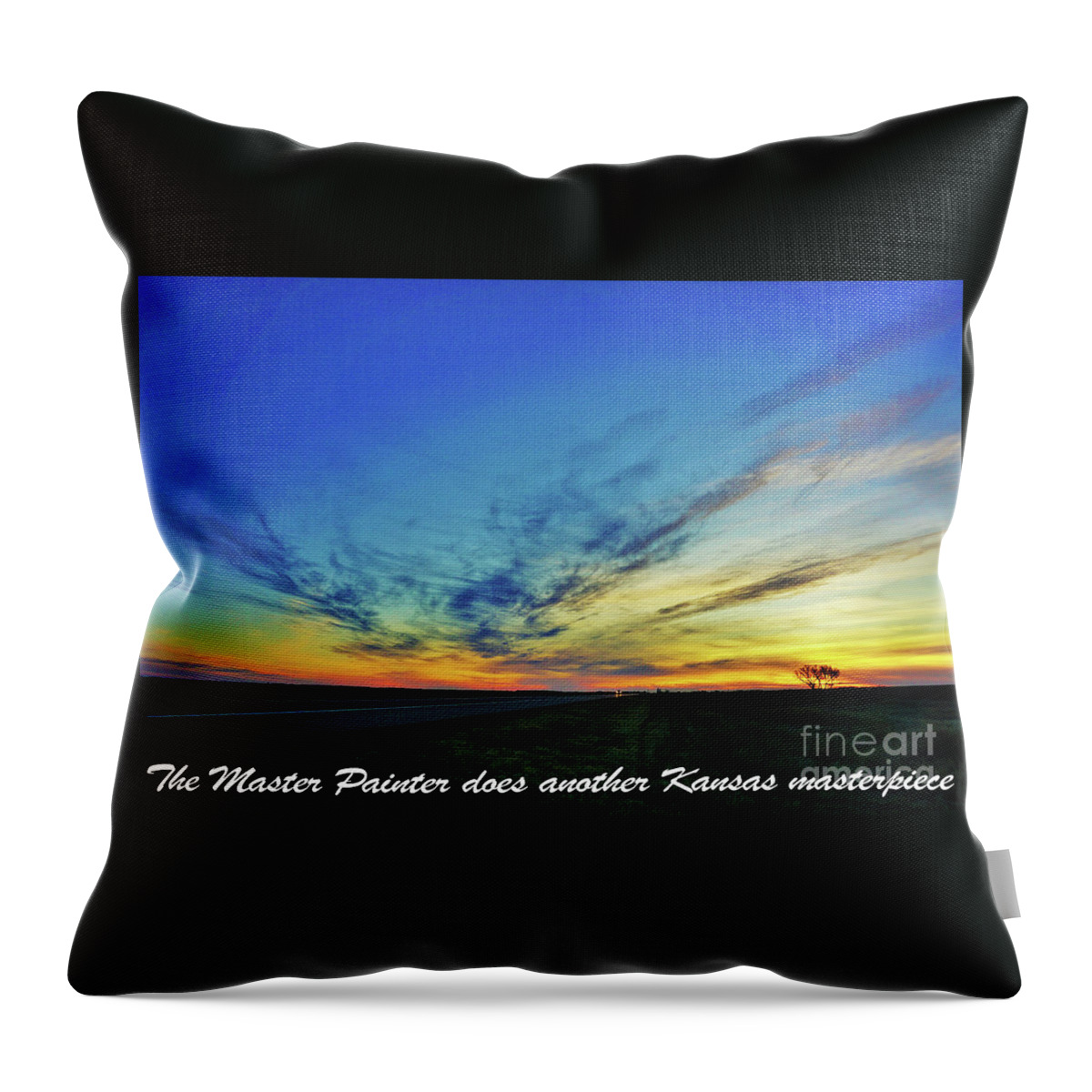 Kansas Throw Pillow featuring the photograph Kansas Sunrise by Merle Grenz