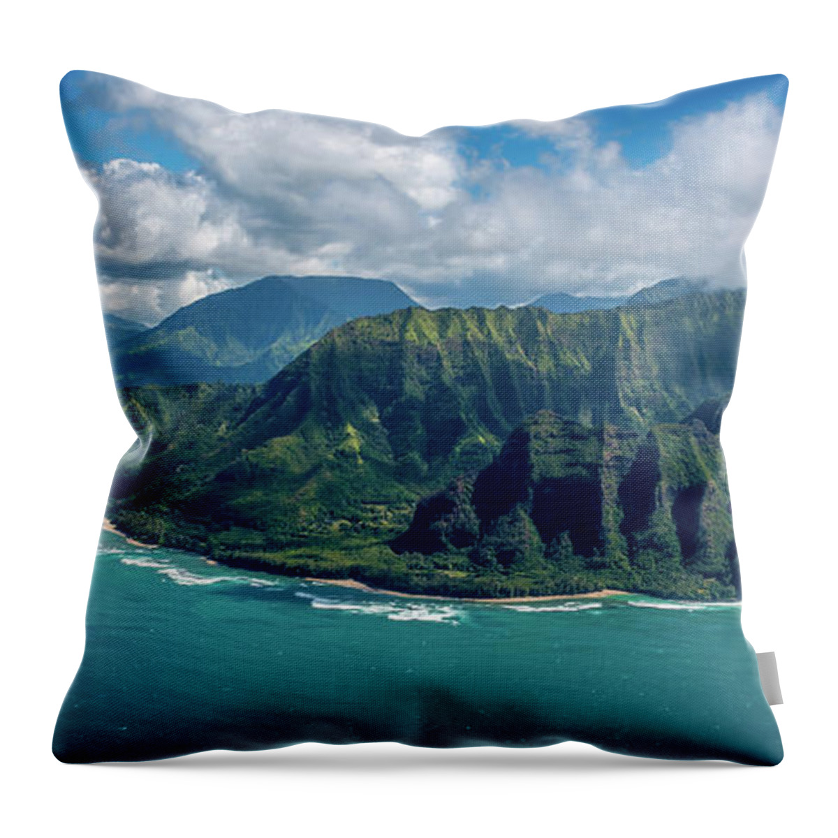 Hawaii Throw Pillow featuring the photograph Kawaii Na Pali Coast by Susie Weaver