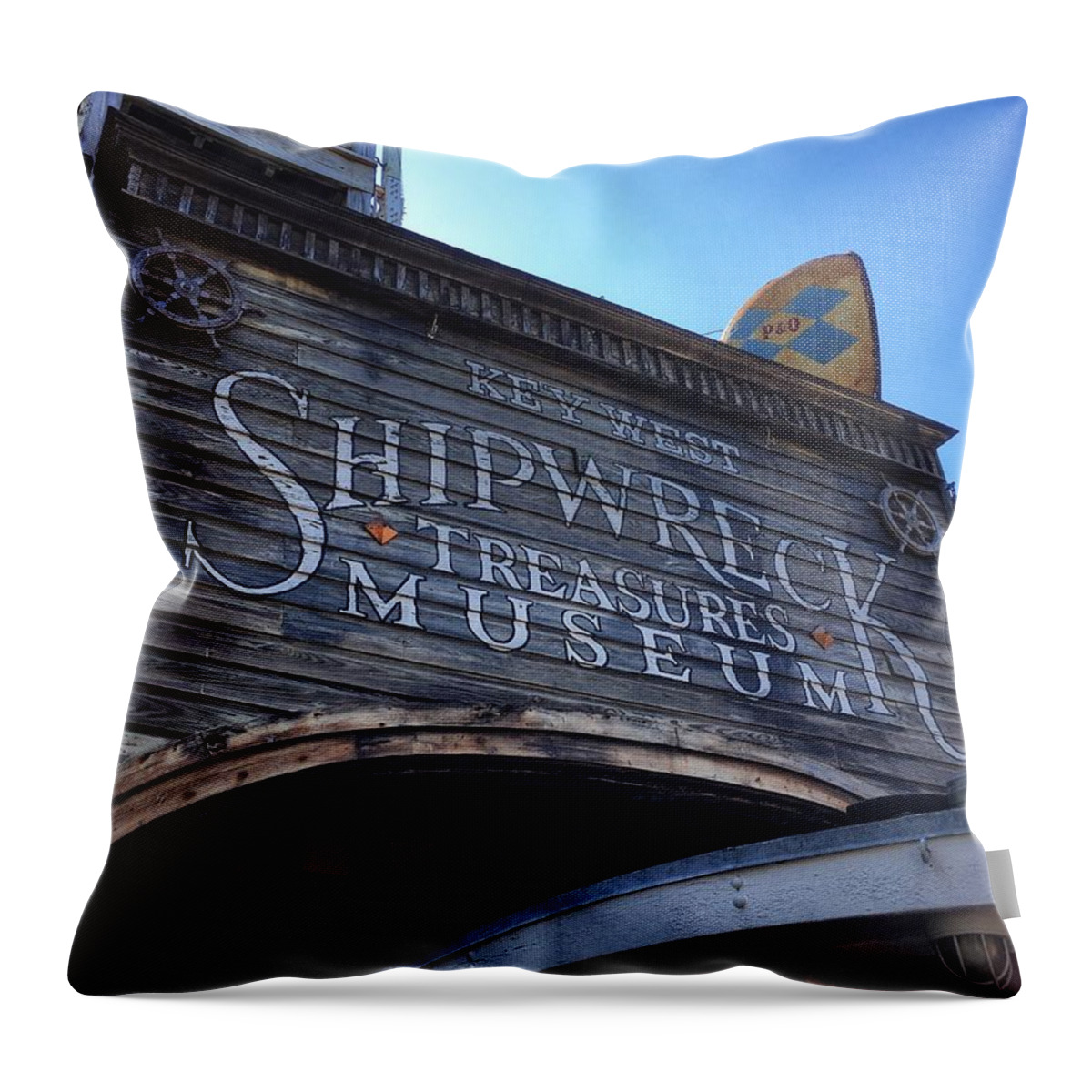 Key West Throw Pillow featuring the photograph Key Museum by Joseph Caban