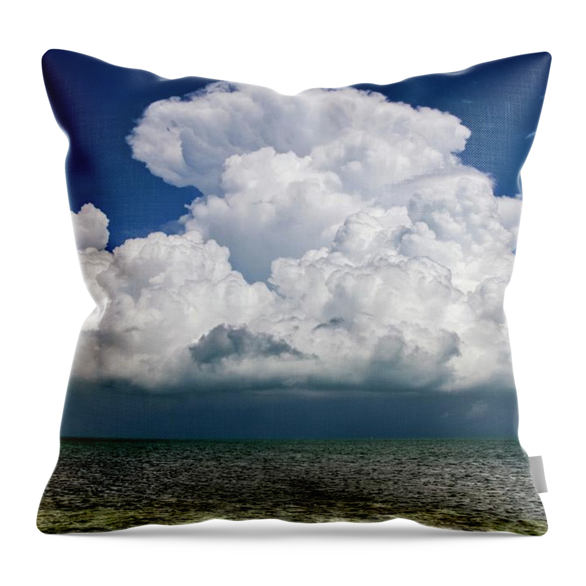 Cloudscape Throw Pillow featuring the photograph Key West Clouds by Bob Slitzan