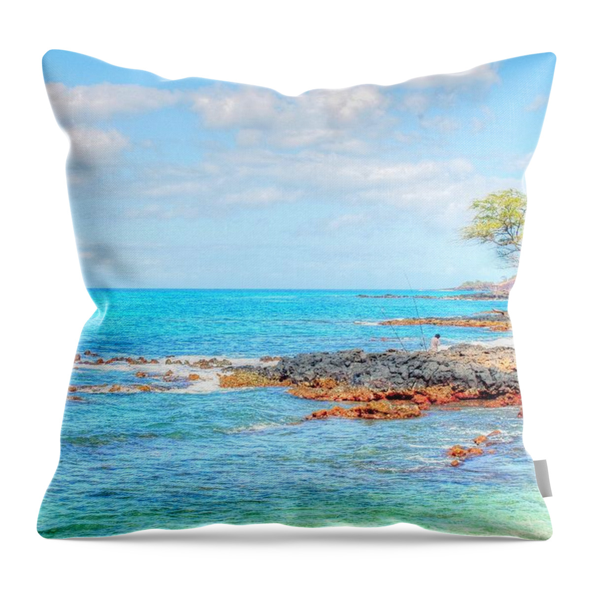 Maui Throw Pillow featuring the photograph Kihei Paradise by Richard Omura