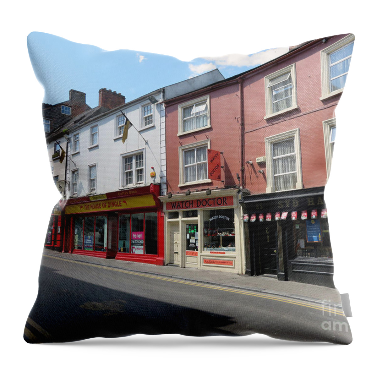 Kilkenny Throw Pillow featuring the photograph Kilkenny Ireland by Cindy Murphy - NightVisions 