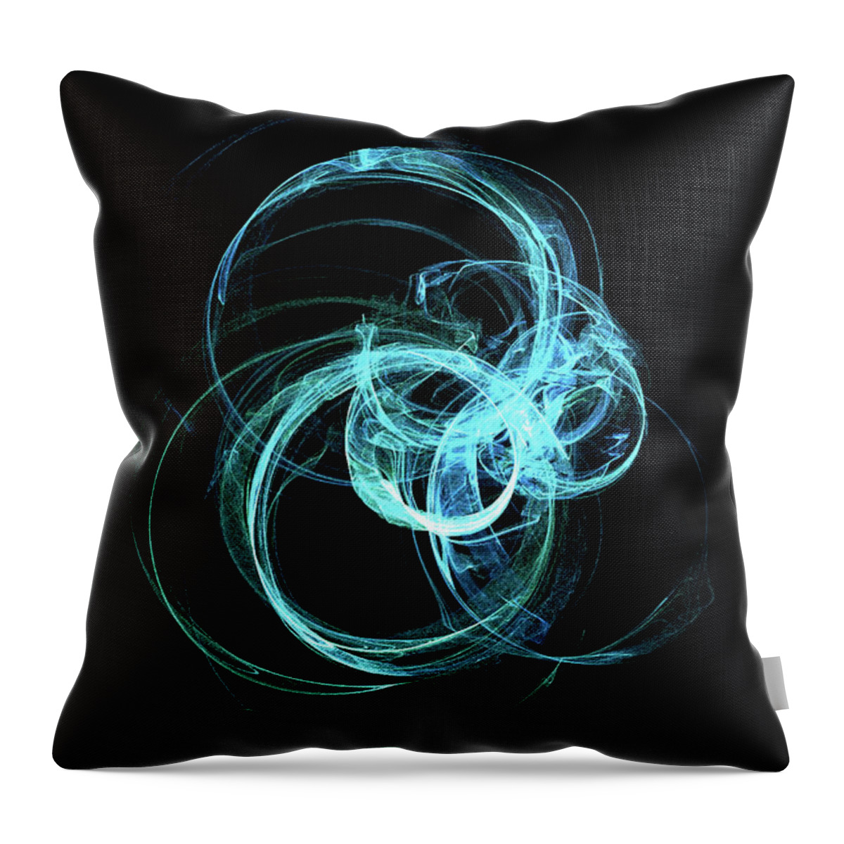 Kinetic Throw Pillow featuring the digital art Kinetic09 by Andrew Selby