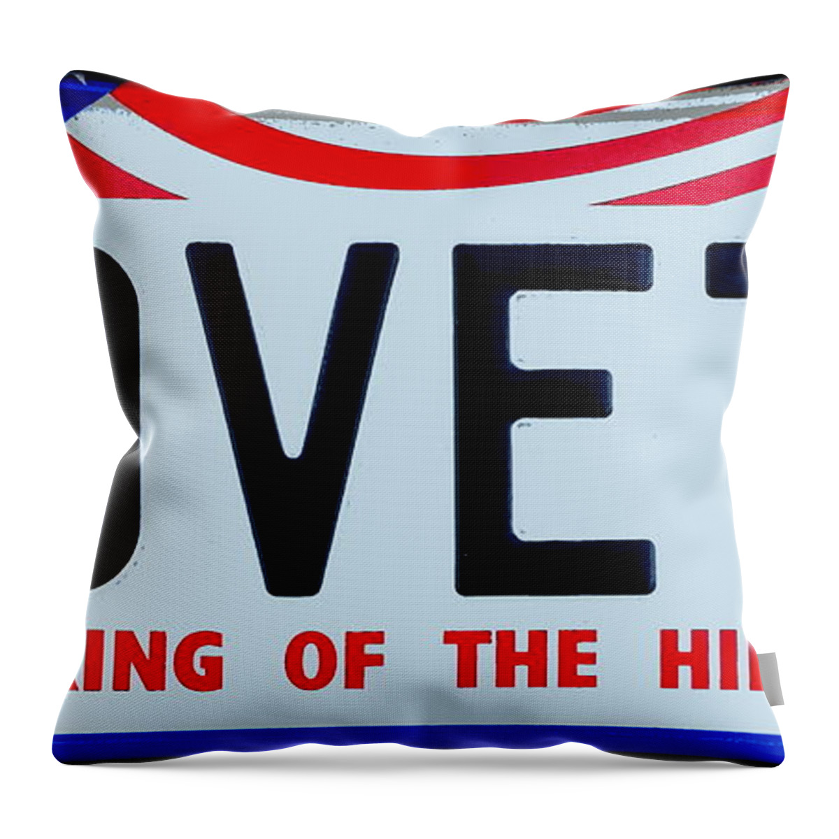 Chev Throw Pillow featuring the photograph King Of The Hill by Guy Pettingell