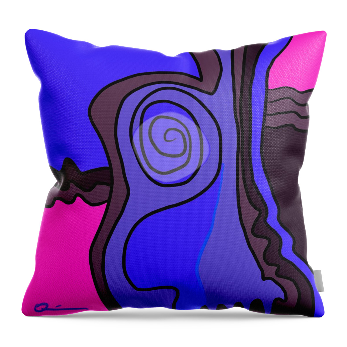 Quiros Throw Pillow featuring the digital art Knot by Jeffrey Quiros