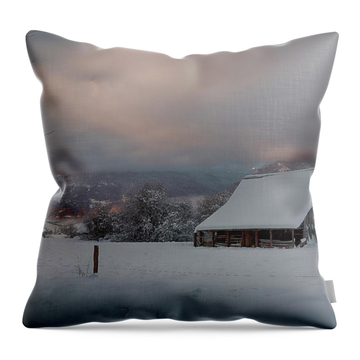 Bonners Ferry Throw Pillow featuring the photograph Kootenai Valley Barn by Idaho Scenic Images Linda Lantzy