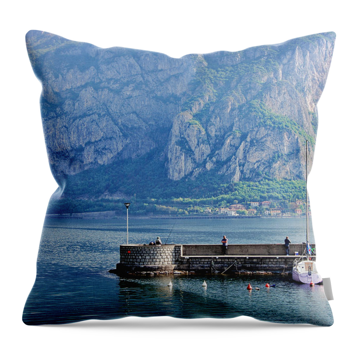 Parè Throw Pillow featuring the photograph Lake Como by Fabio Caironi