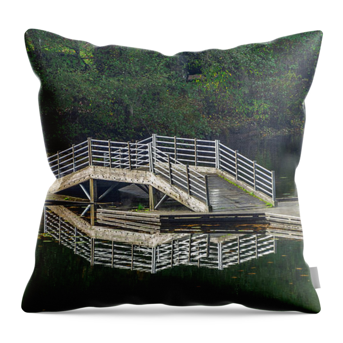 Lake Fenwick Throw Pillow featuring the photograph Lake Fenwick by Jerry Cahill
