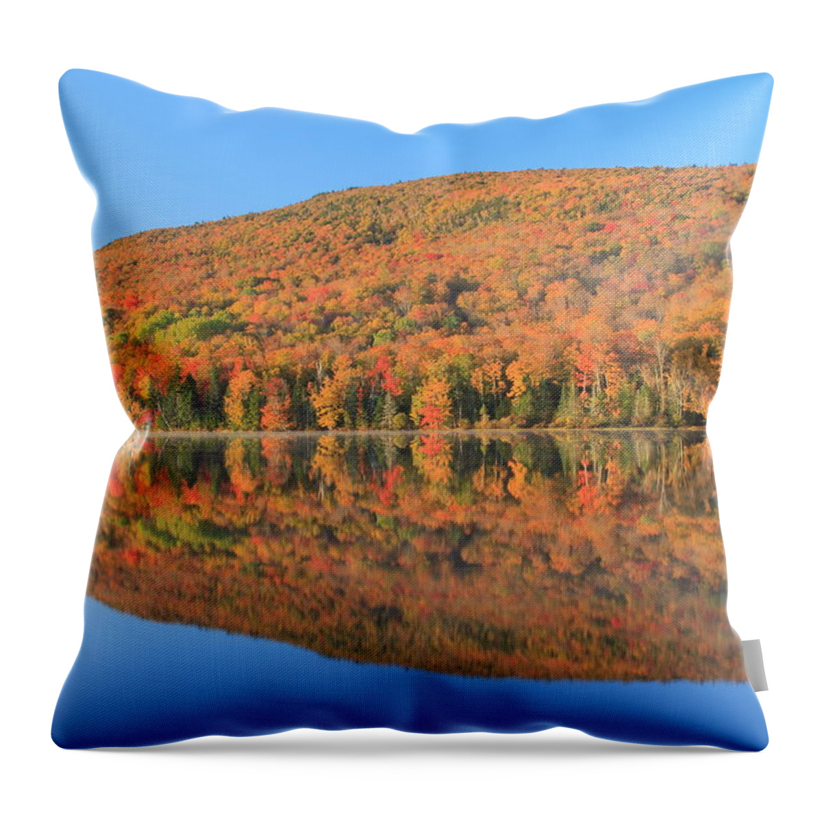 White Mountains Throw Pillow featuring the photograph Lake Katherine White MountainsAutumn Morning by John Burk