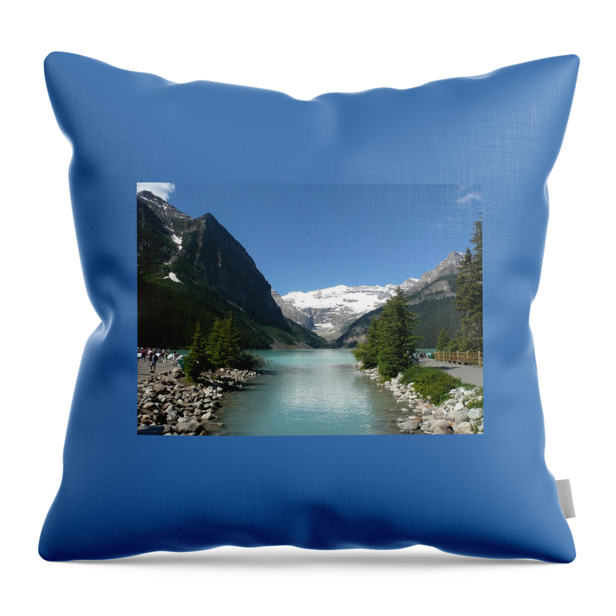 Lake Louise Throw Pillow featuring the photograph Lake Louise by Matthew Mairs