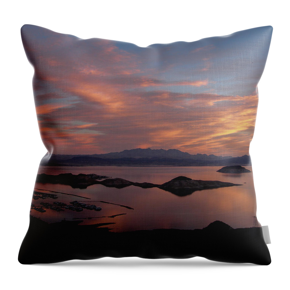 Lake Throw Pillow featuring the photograph Lake Mead by Carl Moore
