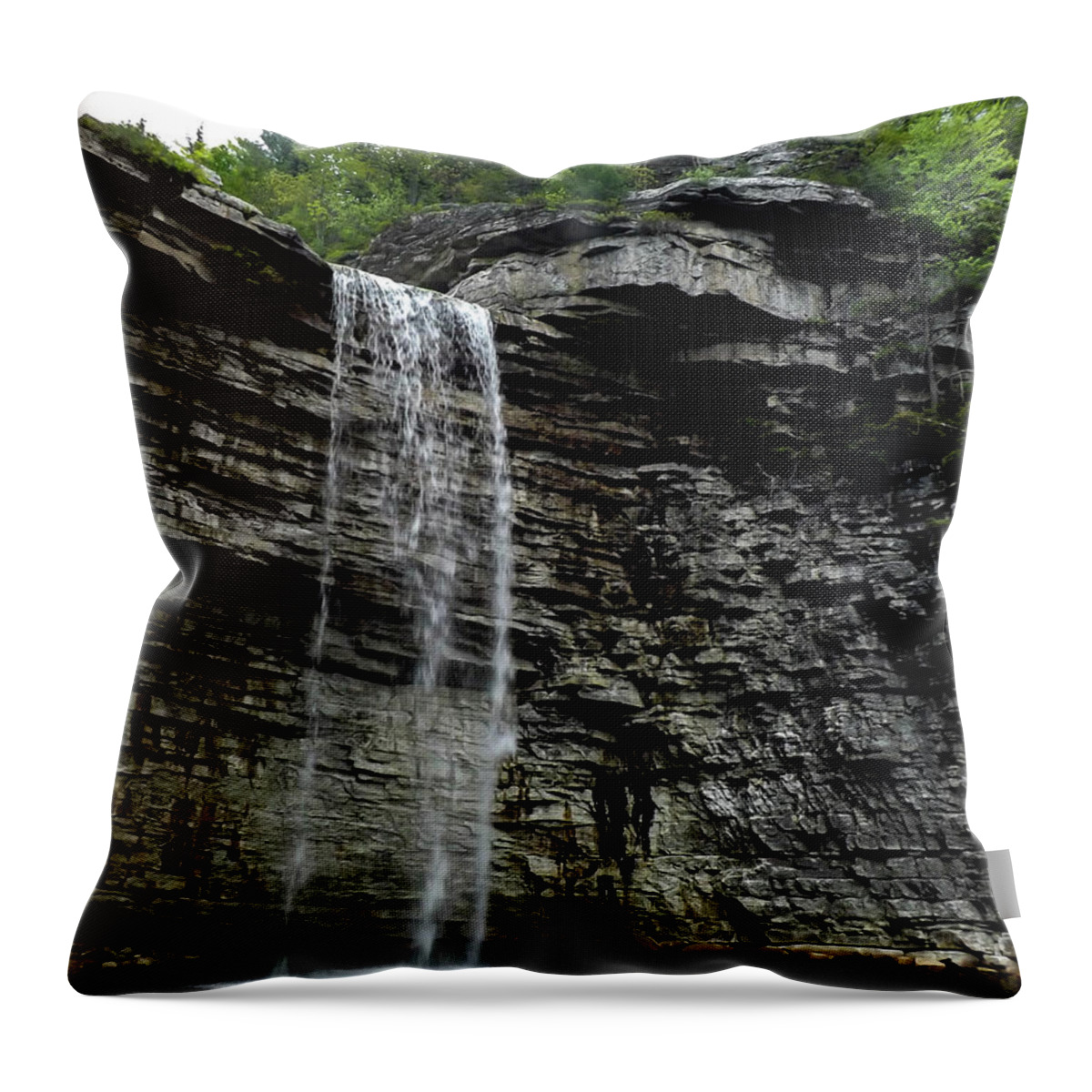 Throw Pillow featuring the photograph Lake Minnewaska by Alan Goldberg