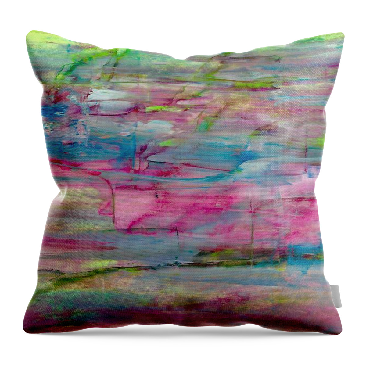 Art Throw Pillow featuring the painting A Day at the Fair by Monica Martin