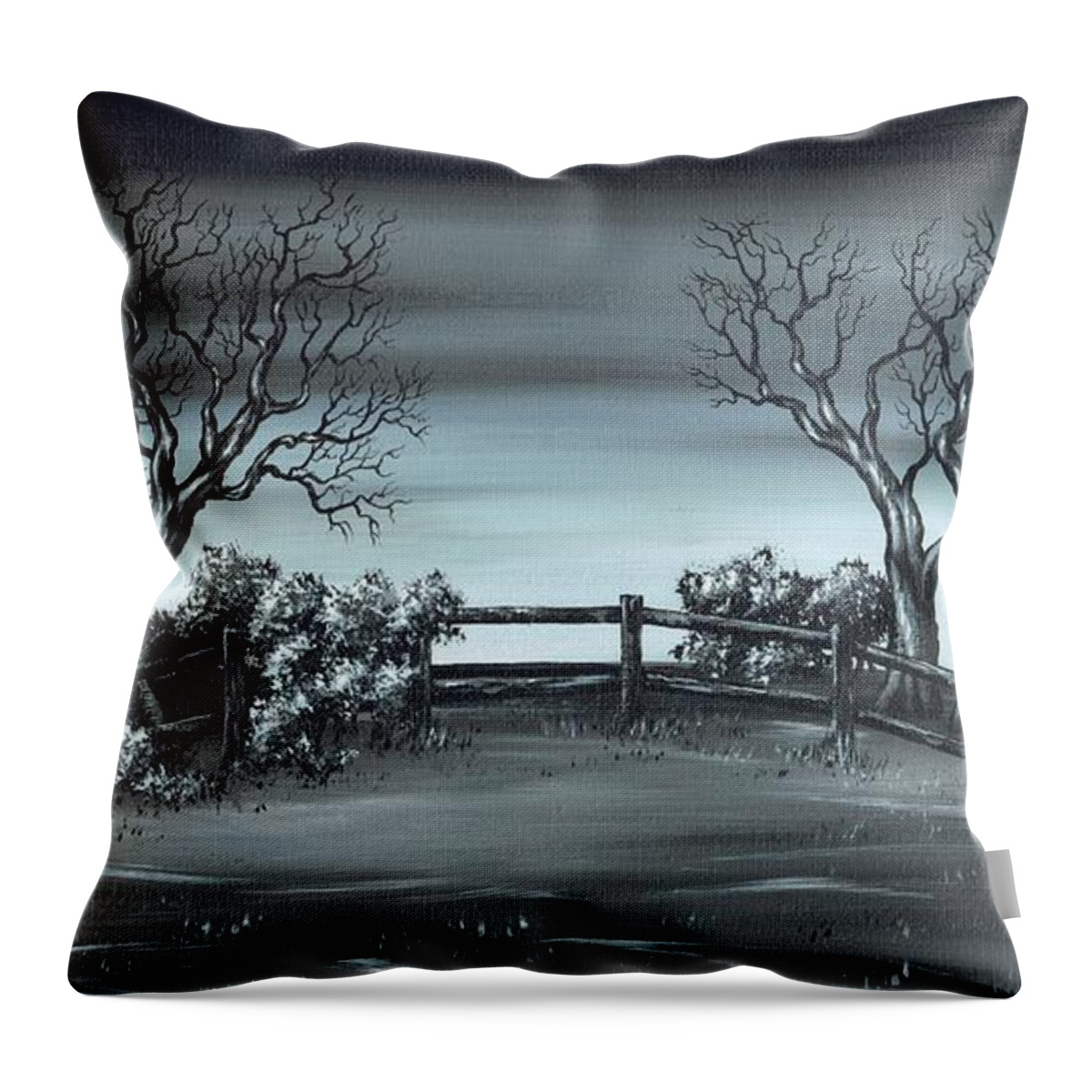 Landscapes Throw Pillow featuring the painting Landsend by Kenneth Clarke