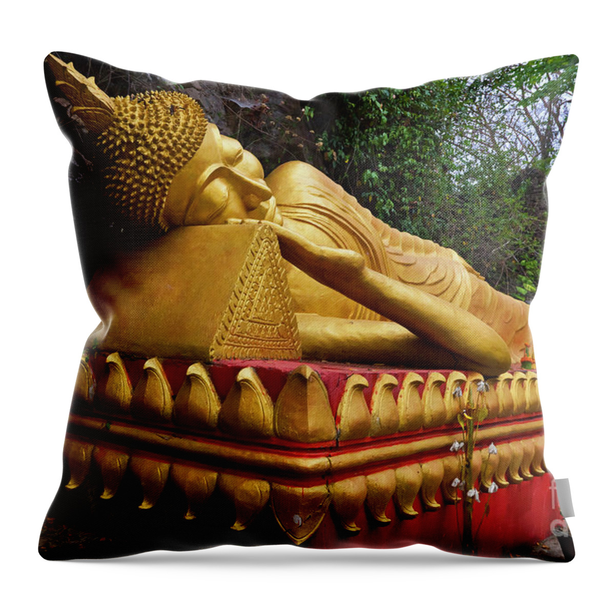 Laos Throw Pillow featuring the photograph Laos_d602 by Craig Lovell