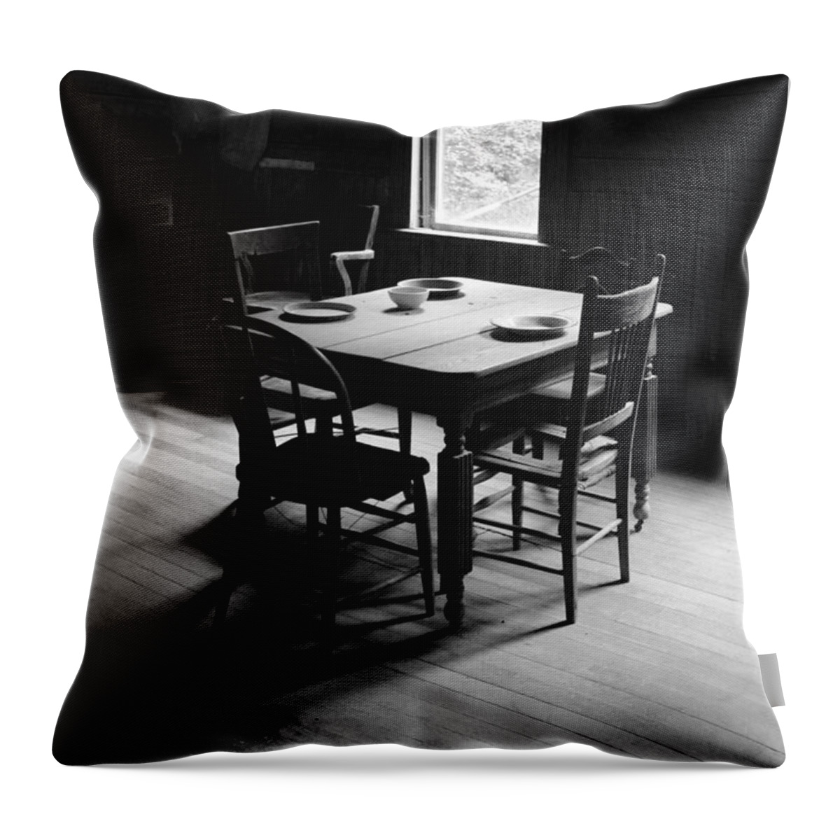 Dining Table Throw Pillow featuring the photograph Last Supper at Garnet by Whispering Peaks Photography