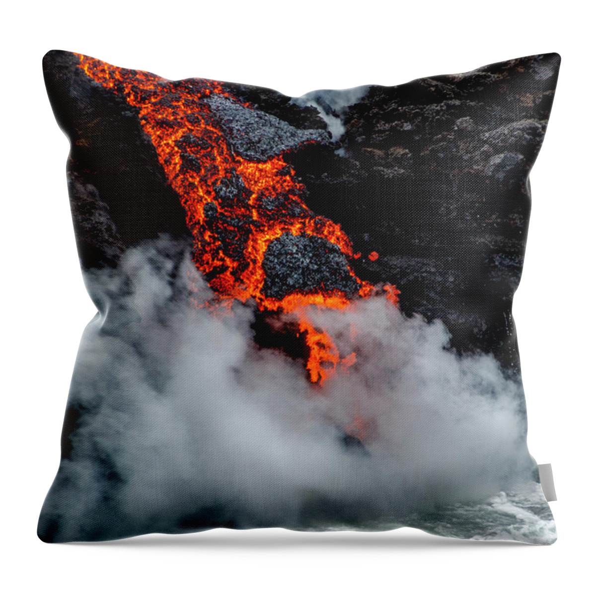 Lava Throw Pillow featuring the photograph Lava Train by Daniel Murphy