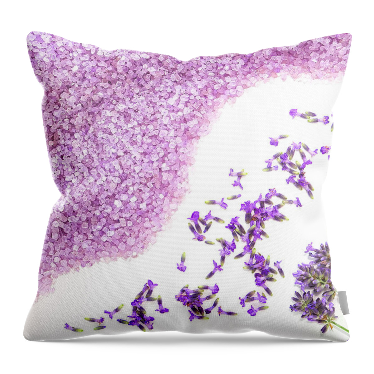 Lavender Throw Pillow featuring the photograph Lavender Art by Olivier Le Queinec