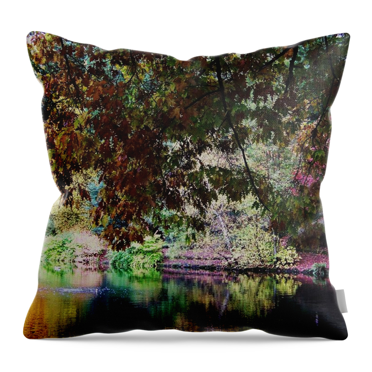 Lavender Throw Pillow featuring the photograph Lavender Park by Julie Rauscher