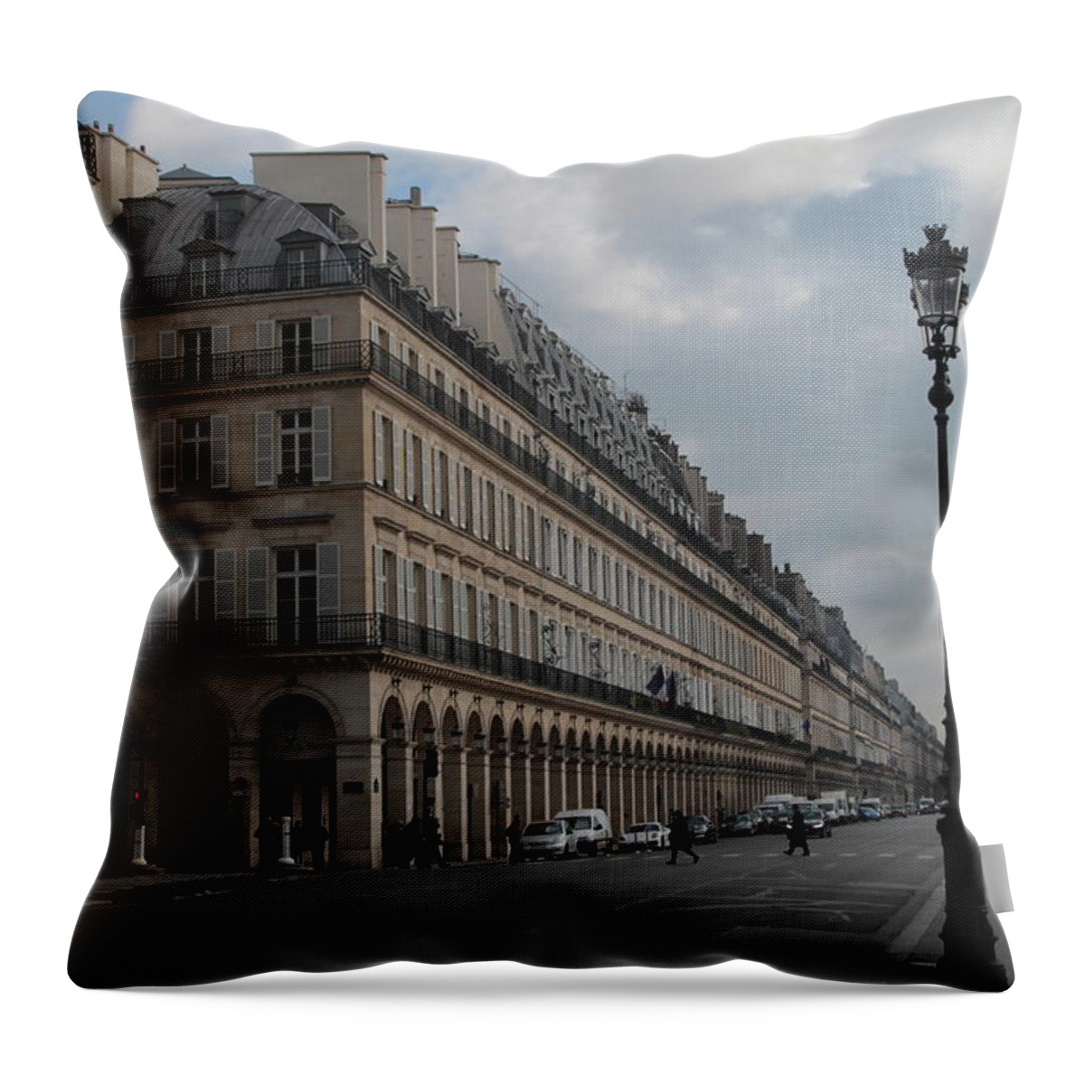 Meurice Throw Pillow featuring the photograph Le Meurice Hotel, Paris by Christopher J Kirby