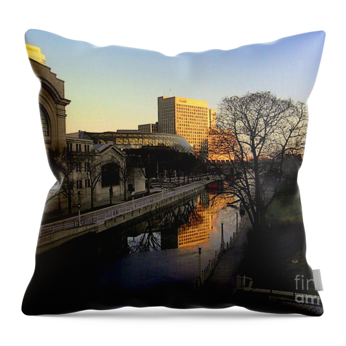 Ottawa Throw Pillow featuring the photograph Le Rideau, by Elfriede Fulda