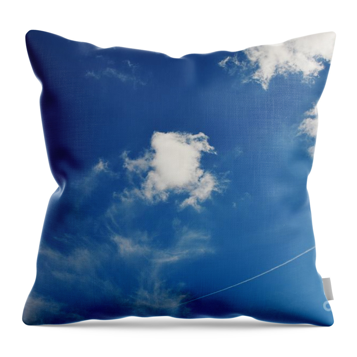 Desert Clouds Throw Pillow featuring the photograph LeapFroG by Angela J Wright