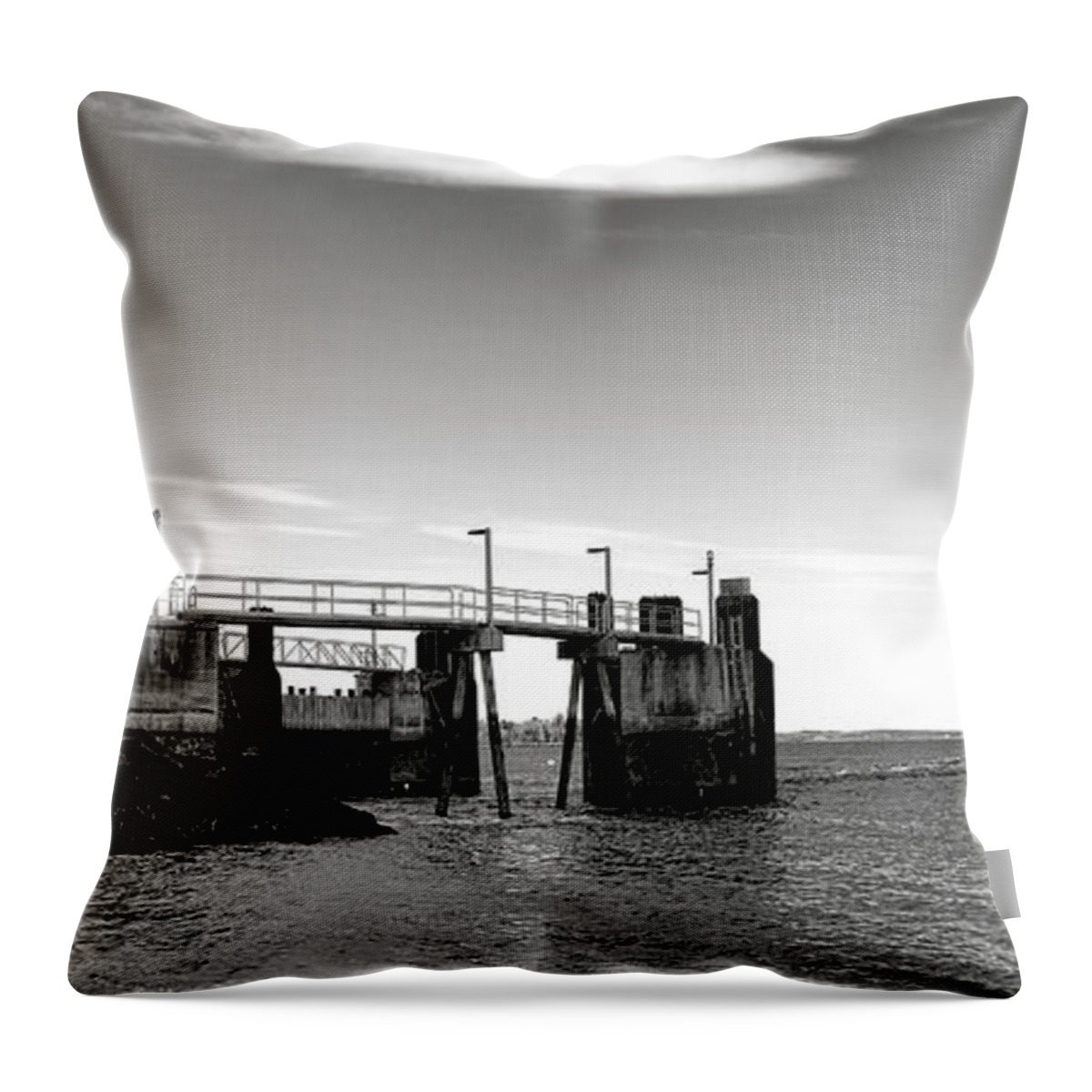 Isleboro Throw Pillow featuring the photograph Leaving Lincolnville by Olivier Le Queinec