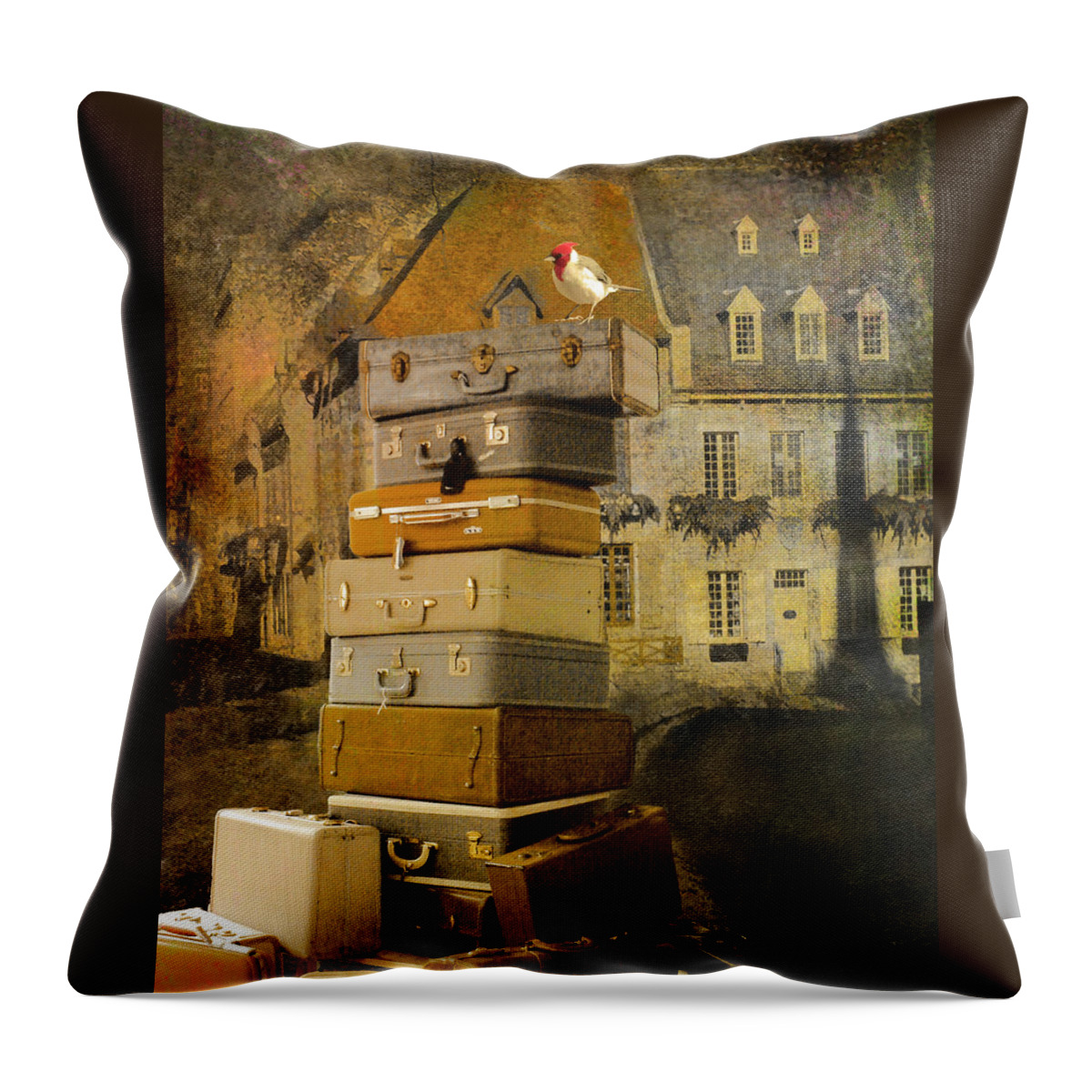 Quebec Throw Pillow featuring the digital art Leaving Quebec by Jeff Burgess