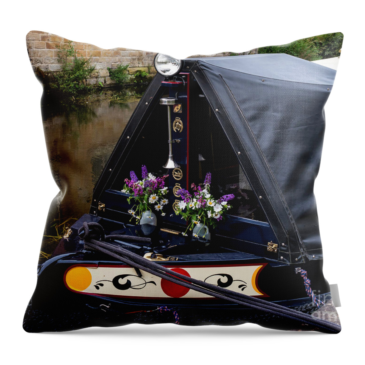 Brenda Throw Pillow featuring the photograph Leeds to Liverpool Journey by Brenda Kean