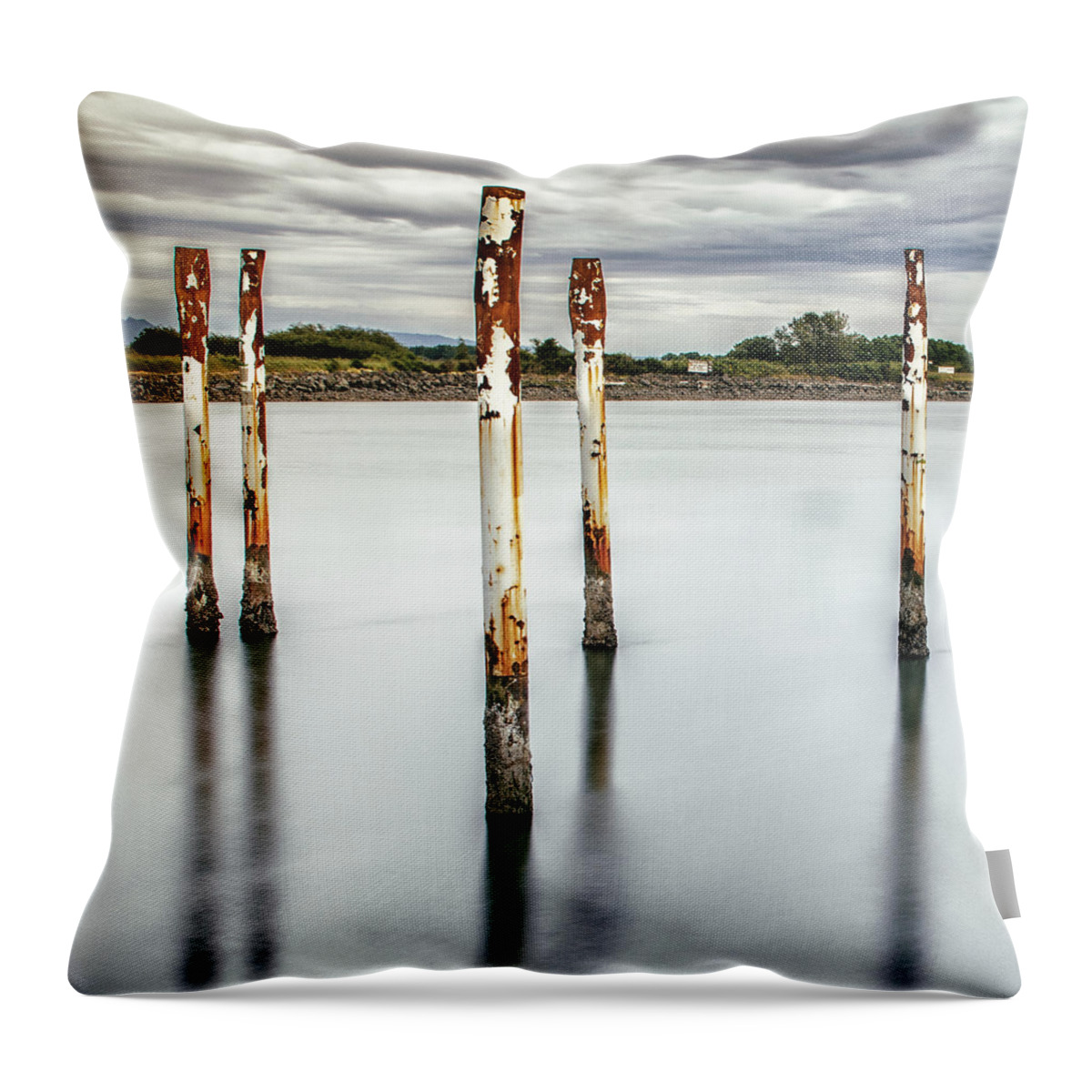 Long Exposure Throw Pillow featuring the photograph Left Behind by Tony Locke