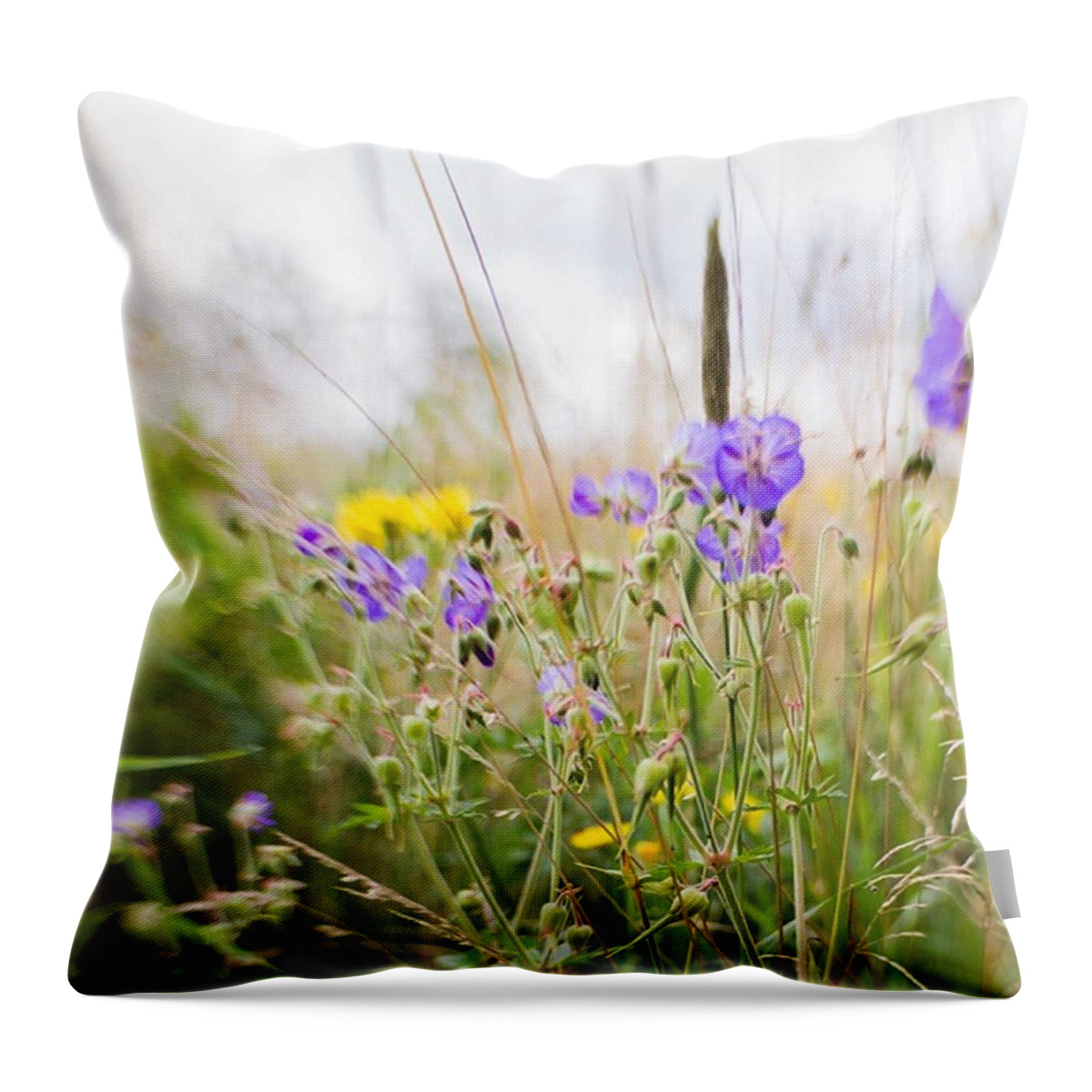 Composerpro Throw Pillow featuring the photograph #lensbaby #composerpro #sweet35 #floral by Mandy Tabatt
