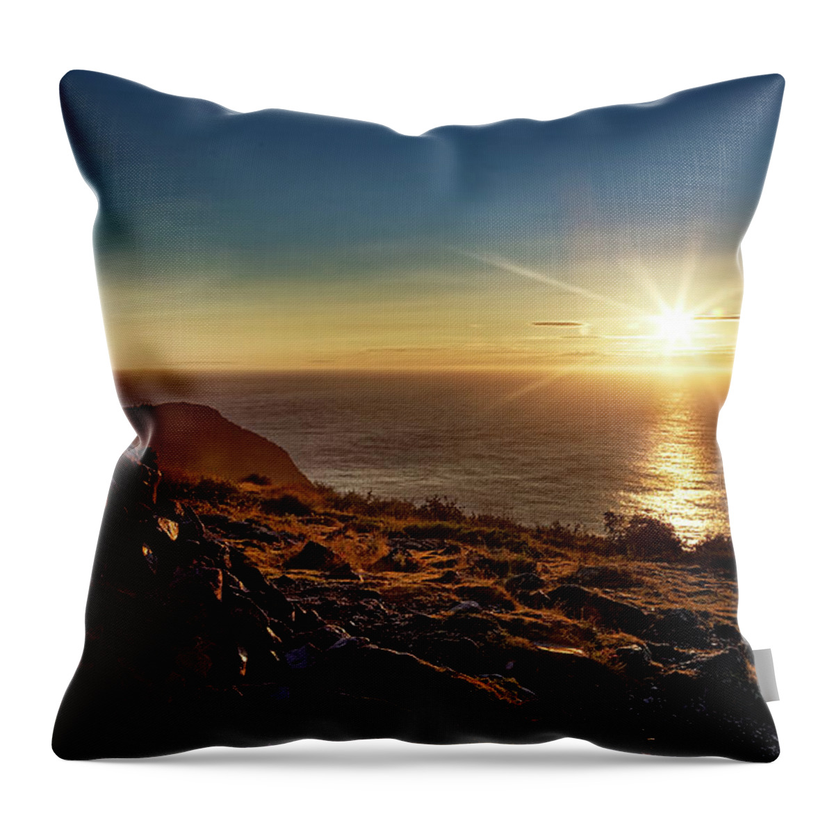 Landscape Throw Pillow featuring the photograph Let there be light by Alberto Audisio