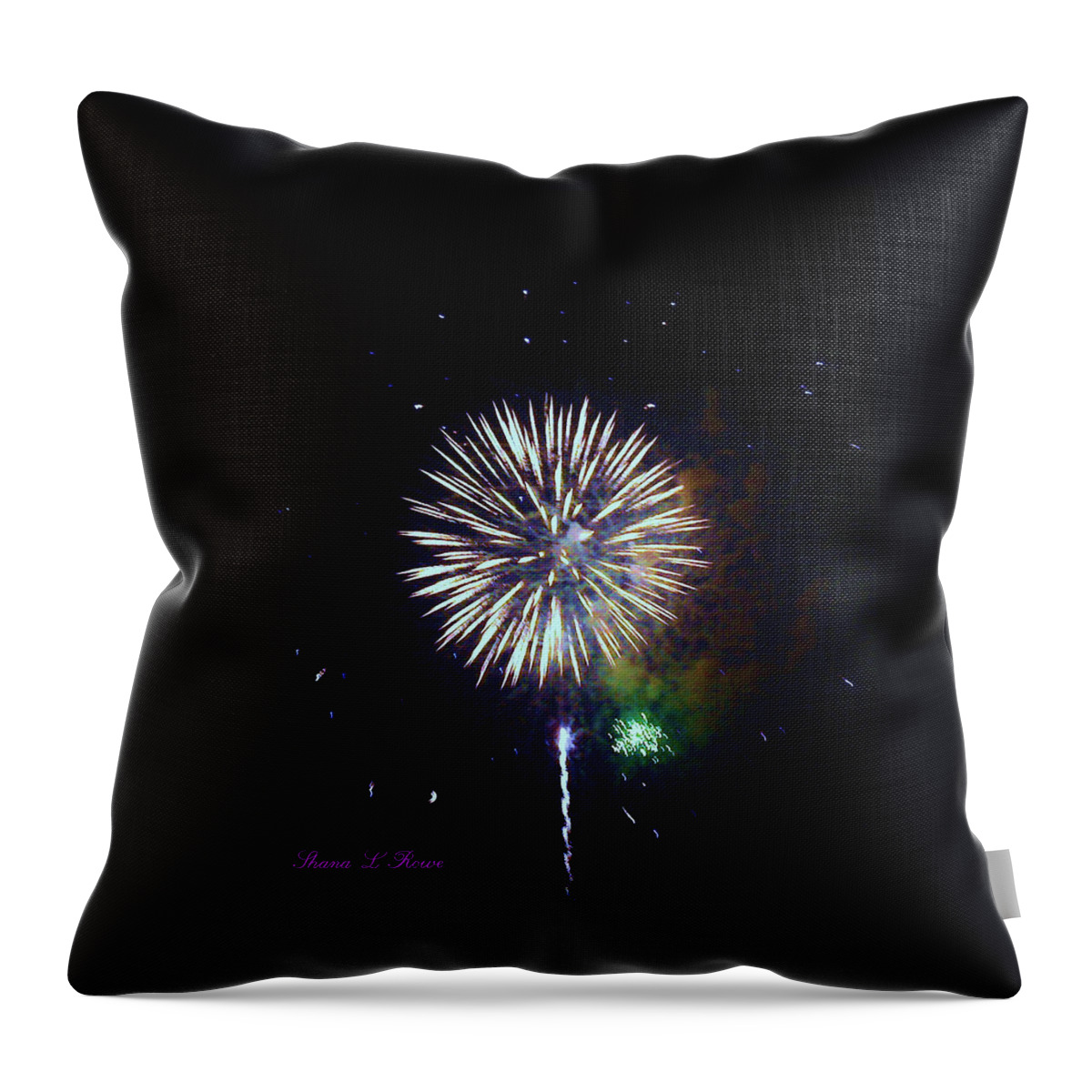 Fireworks Throw Pillow featuring the photograph Lets Celebrate by Shana Rowe Jackson