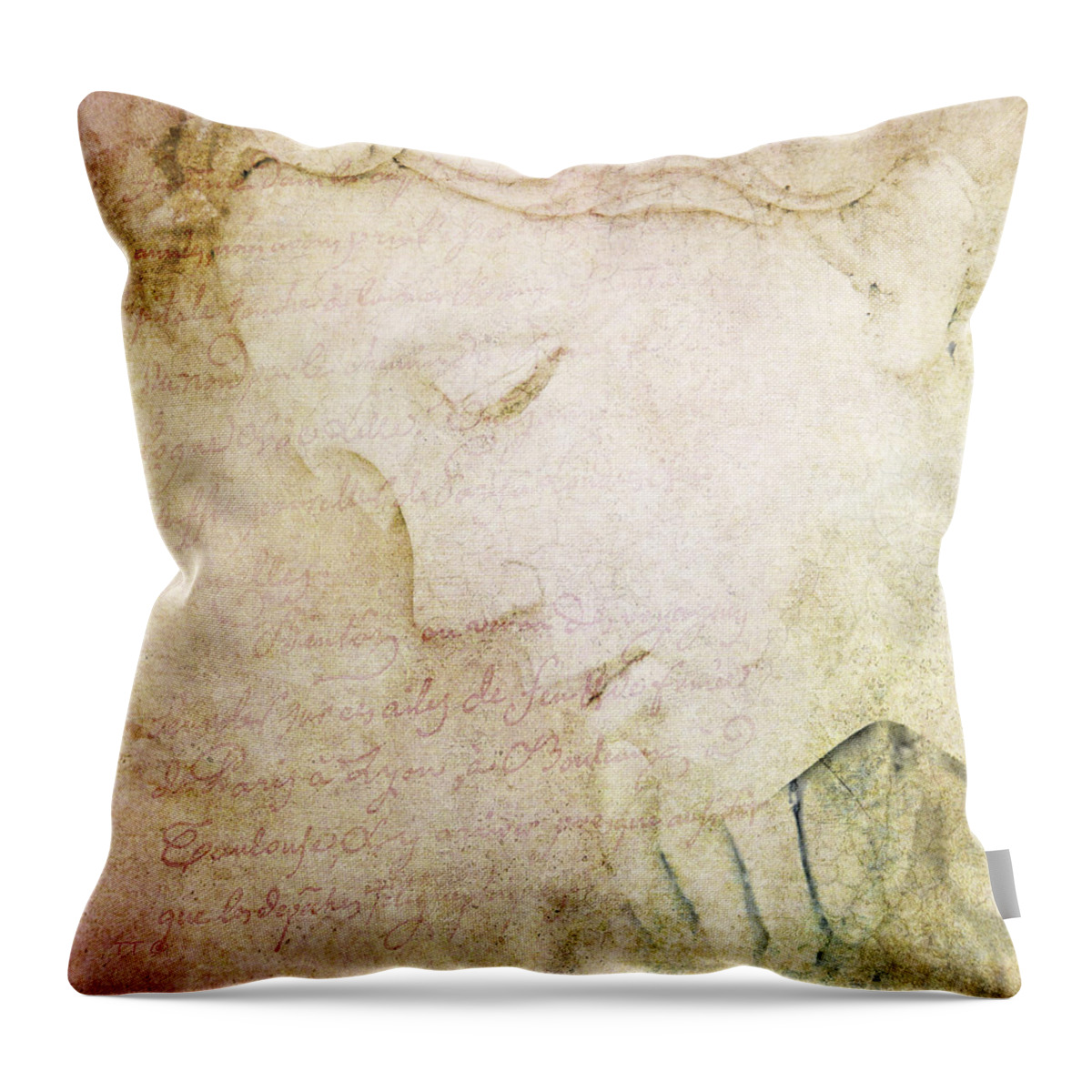 Theresa Tahara Throw Pillow featuring the photograph Lettre A Mon Amour by Theresa Tahara