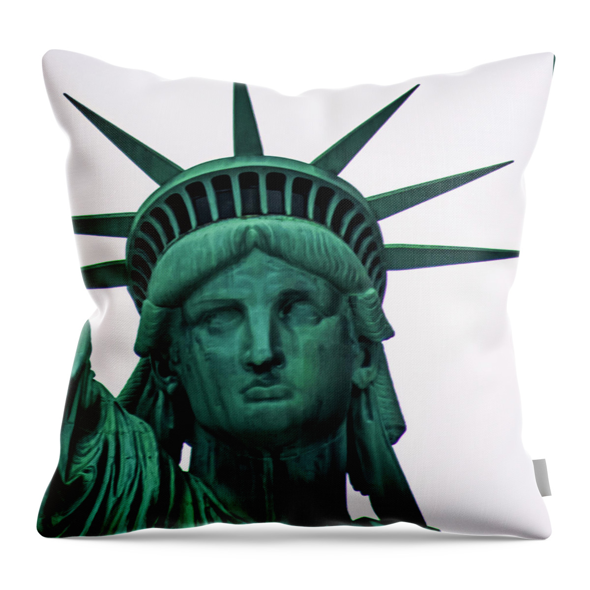Landmark Throw Pillow featuring the photograph Liberty by Martin Newman