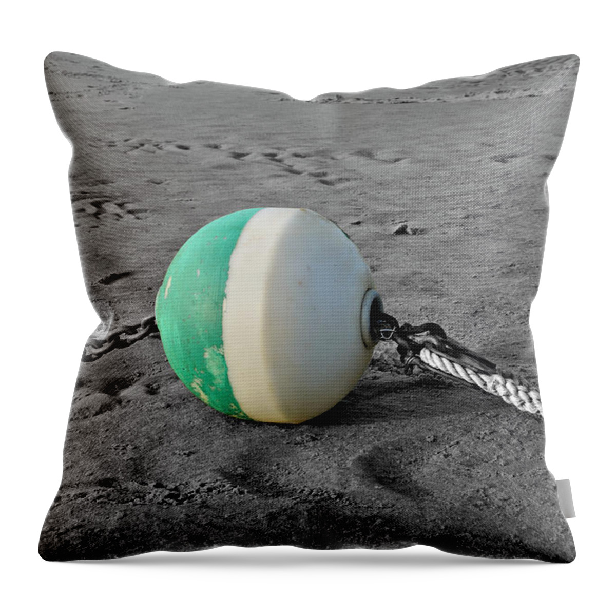 Beach Throw Pillow featuring the photograph LifeLine by Luke Moore