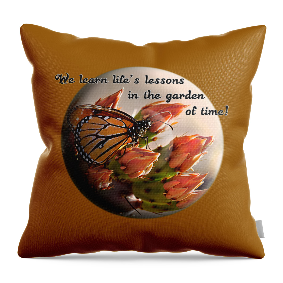 Orb Throw Pillow featuring the photograph Life's Garden by Phyllis Denton