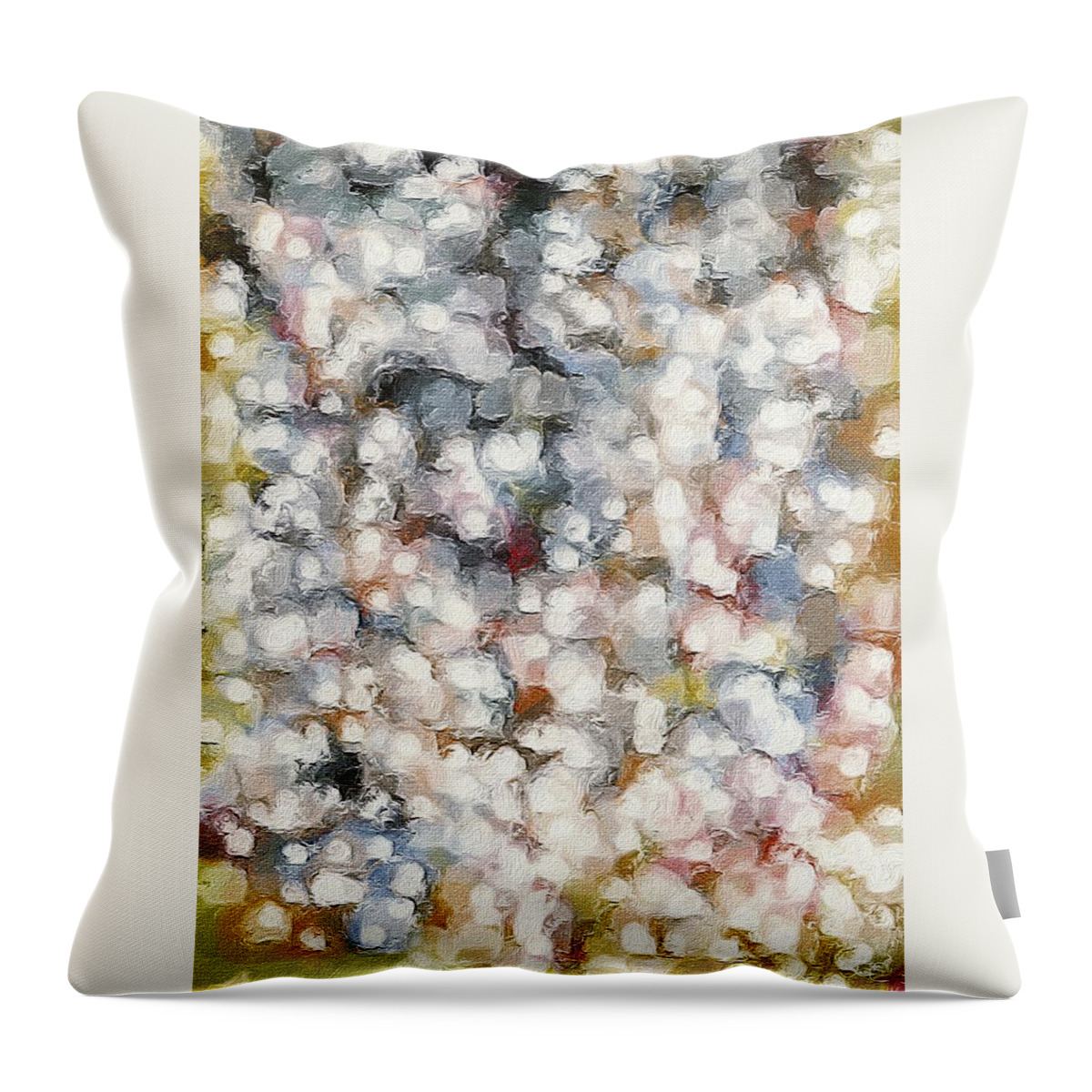 Brushstroke Throw Pillow featuring the digital art Light 2 by Judith Chantler