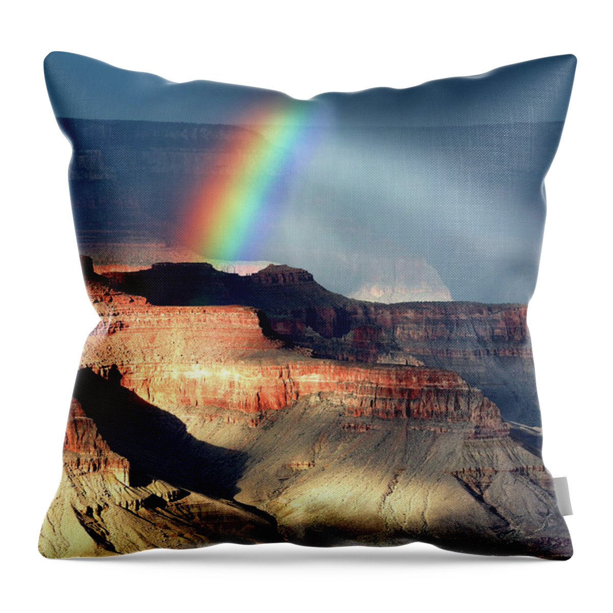 Rainbow Throw Pillow featuring the photograph Light and Shadow 1 by Nicholas Blackwell