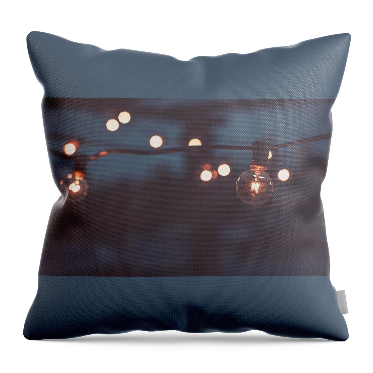Light Bulb Throw Pillow featuring the photograph Light Bulb by Jackie Russo