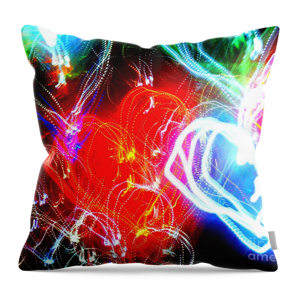 Love Throw Pillow featuring the photograph Light Hearts A Glow With The Joy Of Love by Daniel Thompson
