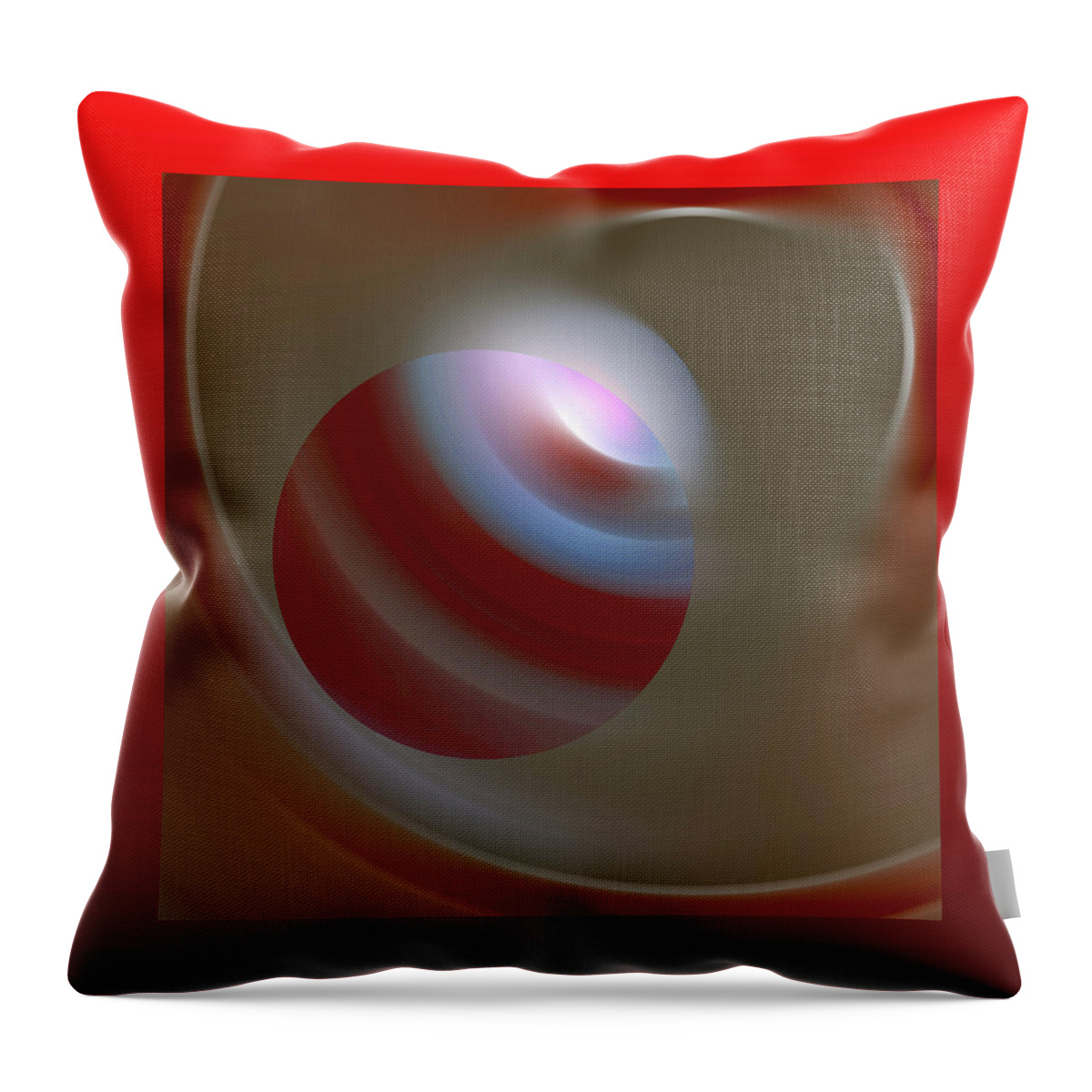 Abstract Throw Pillow featuring the mixed media Light Source by John Krakora