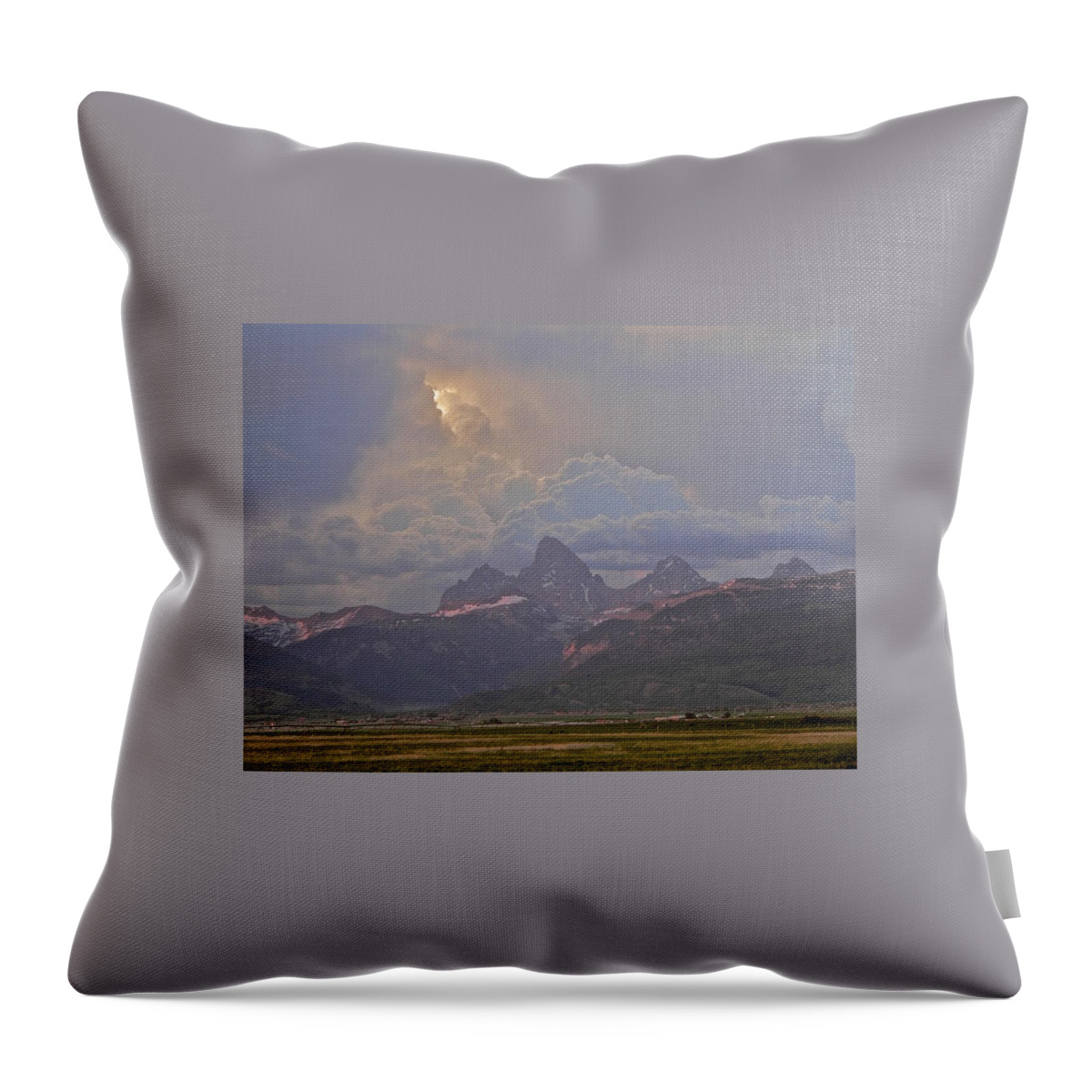 Sunlight Throw Pillow featuring the photograph Light Storm by Eric Tressler